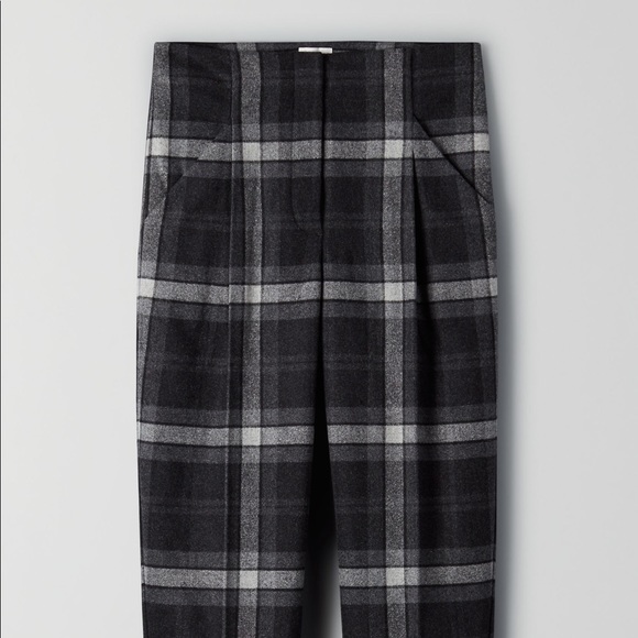 Aritzia Wilfred Chambery Check Plaid Wool Pant - Picture 4 of 6